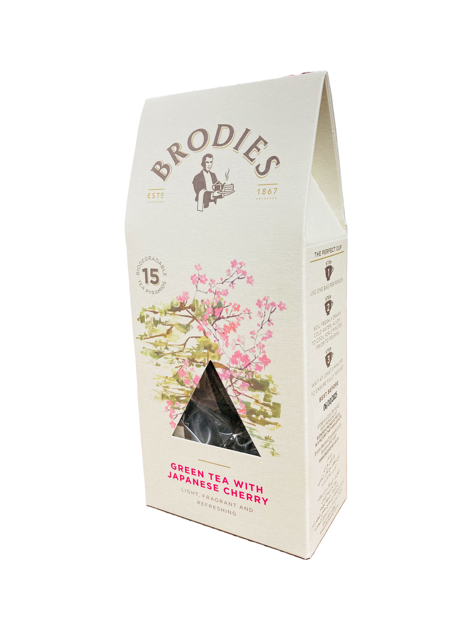 Brodies - 日本櫻花金字塔綠茶茶包