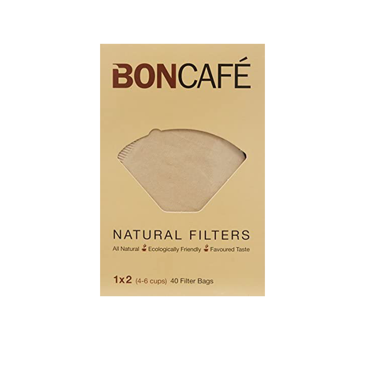Boncafé - 天然咖啡過濾袋/紙 1x2（4-6 杯）