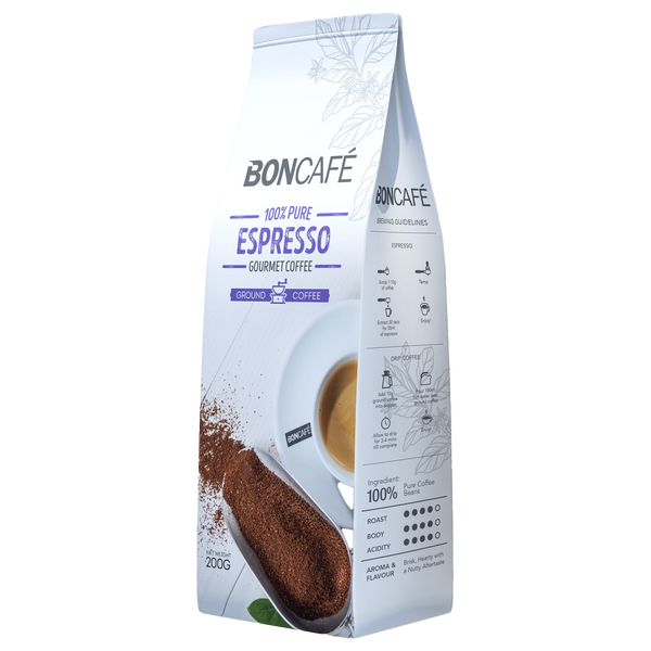 Boncafé - 美食系列 研磨咖啡：濃縮咖啡混合（100% 阿拉比卡咖啡）（200 克）