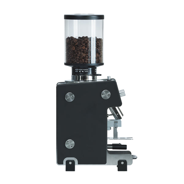 Side view of Dalla Corte Grinder Max (Earth Oak)