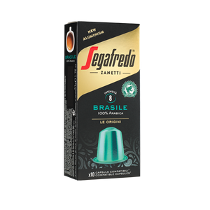 Segafredo Zanetti - [100% 阿拉比卡（單一產地）] 巴西鋁製咖啡膠囊（Nespresso® 相容膠囊）（10 顆）