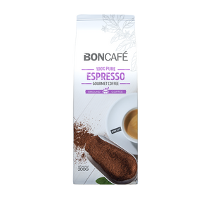 Boncafé - 美食系列 研磨咖啡：濃縮咖啡混合（100% 阿拉比卡咖啡）（200 克）