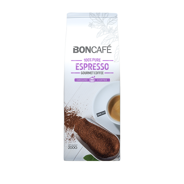 Boncafé - 美食系列 研磨咖啡：濃縮咖啡混合（100% 阿拉比卡咖啡）（200 克）